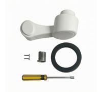 Baoblaze Pédale de Chasse d'Eau Rv Pièce pour Toilettes Camping-car 300 310 311 320 321 Kit Complet avec Ressort et Tournevis Antidérapant Matériaux Plastique