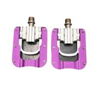 Baoblaze Pédale de Vélo Pédale Pliante Pédale de Bicyclette Pédale Antidérapante Conception Robuste avec Corps Aluminium et Profil Fin Axe Fileté Longue Durée