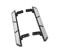 Baoblaze Pédales de voiture RC Pédale latérale en métal Accessoire léger et robuste Pièce de mise à niveau Marchepied Marchepied RC Plaque pour 104026 1:10, Noir