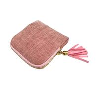 Baoblaze Petit étui à Bijoux de, Pochette de Rangement pour Bijoux et Accessoires, idéal pour Transporter des Bracelets de Cheville en Velours. Parfait, Rose Clair