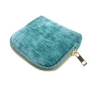 Baoblaze Petit étui à Bijoux de, Pochette de Rangement pour Bijoux et Accessoires, idéal pour Transporter des Bracelets de Cheville en Velours. Parfait, Bleu Paon