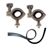 Baoblaze Pince Fixation pr Pelle Réglable, Support Pelle Vis Écrs, pr Conduite sur Sentiers, Camping , Argent , Sans Serrure