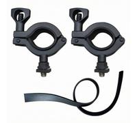 Baoblaze Pince Fixation pr Pelle Réglable, Support Pelle Vis Écrs, pr Conduite sur Sentiers, Camping , Noir , Sans Verrou