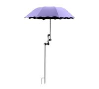 Baoblaze Pince Universelle pour Parasol de Jardin, Diamètre 95 Cm, Protection Solaire, Violet