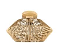 Baoblaze Plafonnier tissé bohème rétro, Abat-Jour en Panier tissé E27, idéal pour Un hôtel, Une crèche, Une Ferme, Un Bar ou Un Appartement.