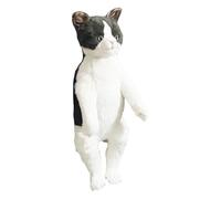 Baoblaze Planche de Carton de Chat en Peluche pour Les garçons des Filles de la Saint-Valentin, Noir et Blanc