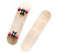 Baoblaze Planche Skate Blank pour Enfants Planche Longboard Bois Maniable Souple à Décorer Personnalisable DIY Créativité Équilibre Adaptée à Cadeau Enfant Act, 60 cm avec Roue