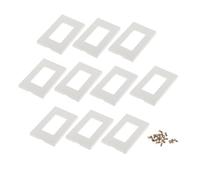 Baoblaze Plaque murale décorative incassable 80301-sw, 10 pièces, à clipser, pour prise de courant, interrupteur, sans vis