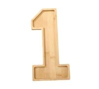 Baoblaze Plateau en Bois en Forme De Chiffre, 1 Pièce, Design Ludique pour Fêtes, Plateau à Fromage et Aliments pour Maison et Restaurants