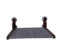 Baoblaze Plateforme de Repos pour Chat sur Fenêtre, Hamac Pliable, Noyer Foncé