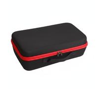Baoblaze Pochette de Rangement pour Perceuse Électrique à Coque EVA Semi-rigide Tissu Oxford Compartiment Séparateur Grille Fermeture Éclair Épaisse Poignée, Rouge