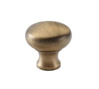Baoblaze Poignée d'Armoire en Laiton Brossé pour, 24mm Hauteur X 25mm Diamètre, Base 13mm, 5 Tête De Champignon - Petite/Bronze Antique