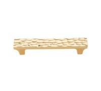 Baoblaze Poignée de Meuble Poignée de Porte Poignée de Tiroir Bouton de Placard en Laiton Finition Vieillie Surface Martelée Solide pour Mise à Niveau Du Décor, Array, Doré, 96 Mm