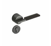 Baoblaze Poignée de Porte Verrou Chambre Serrure Levier Intérieur Set Verrouillage Intime Rosace Discrète Poignée Droite Prise Ergonomique Alliage Aluminium et, Array, Gris Avec Revêtement