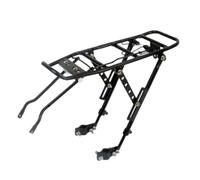 Baoblaze Porte-Bagages Vélo Arrière Réglable Support Arrière Porte Aluminium Robuste Plateau Rectangulaire et Haubans Latéraux Montage Universel pour Freins
