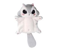 Baoblaze Porte-clés écureuil Volant, Animaux en Peluche, Jouet, Cadeau d'anniversaire, Mignon, décoratif, réaliste, Ornement Doux, breloque pour Sac, Pendentif, Gris