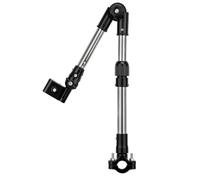 Baoblaze Porte-Parapluie Pivotant Universel, Noir, Modèle A Amélioré, Réglage Bidirectionnel À 360° Et 180°, Support À Démontage Rapide, Clé Incluse, Size to 2