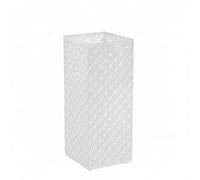 Baoblaze Porte Parapluies Métal Support Parapluies Boîte Entrée Contenant Rangement Alliage Solide et Aspect Élégant Gain de Place par Stockage Vertical Adapté aux Couloirs Foyers , Blanc