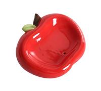 Baoblaze Porte-Savon Pomme Rouge, Boîte à Savon Portable Créative Mignonne pour Fournitures de Voyage à Domicile