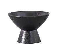 Baoblaze Pot Décoratif Pot à Fleurs Vase Ornement Récipient Floral en Céramique Surface Lisse pour Composition Florale Adapté à L'Intérieur Cadeaux Événe, Noir