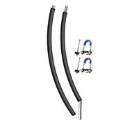 Baoblaze Poteau de Trampoline de Clôture Tube de Support Pièce de Rechange Mât de Filet avec Compatibilité Universelle pour Cadres Ronds Adapté Au Remplacemen, Poteau courbé