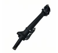 Baoblaze Potence de Vélo Pliante en Aluminium, 左折叠砂黑塑圈, Potence De Vélo Pliable, Type À Dents, Pliage À Gauche, Bague en Plastique, Alliage D Aluminium, 25.4mm