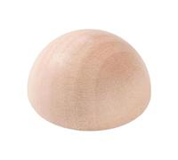 Baoblaze Pottery Plate Press Outil Principal En Bois Accessoire Demi-rond pour Argile Outil de Façonnage Plat Assiette Bol Surface Polie Adapté à La Création D, 8cm