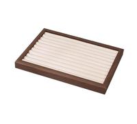 Baoblaze Présentoir à bagues, présentoir à Bijoux, à bagues, pour l'organisation de la Maison, vitrine de Rangement, présentoirs pour Filles et Mamans, Beige, L