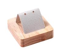 Baoblaze Présentoir à Bijoux pour Boucles d'oreilles, Organiseur de Bijoux, Base en Bois Rustique, présentoir à Boucles d'oreilles, Support Suspendu, Tenir 1 Paire