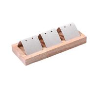 Baoblaze Présentoir à Bijoux pour Boucles d'oreilles, Organiseur de Bijoux, Base en Bois Rustique, présentoir à Boucles d'oreilles, Support Suspendu, Tenir 3 Paires