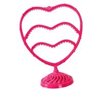 Baoblaze Présentoir à Boucles d'oreilles en Forme de cœur, Joli, Compact et Stable, pour Rangement et présentation de Boucles d'oreilles, idéal pour, Rouge