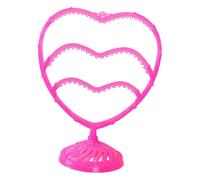 Baoblaze Présentoir à Boucles d'oreilles en Forme de cœur, Joli, Compact et Stable, pour Rangement et présentation de Boucles d'oreilles, idéal pour, Rose