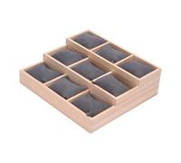 Baoblaze Présentoir de Montres avec Coussins, Organisateur de Bijoux, présentoir de Bracelets pour Magasin, Gris