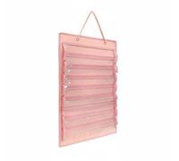 Baoblaze Présentoir Mural pour Médailles Organisateur Ceintures Taekwondo Support Rangement en Feutrine avec Poches Transparentes pour Afficher Uniformes, Array, Rose Sakura