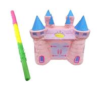 Baoblaze Princess Castle Bundle Princess Theme Decoration Party Game Toy with Stick for Celebration Carnivals Kids Girls Children