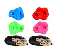 Baoblaze Prises d'escalade pour Enfants avec tendeur pour Grimper aux Arbres, rochers artificiels d'escalade en extérieur, 4 Prises d'escalade