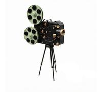 Baoblaze Projecteur Cinéma Vintage en Métal Décoratif Modèle Projecteur Trépied Compact Décor Vitrine Style Rétro pr Photographes, Vitrines, Petit