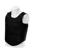 Baoblaze Protecteur de Poitrine de Karaté Gilet Torse Coque Rembourrée Plastron Respirant Construction Aérée Absorption des Chocs Maintien Centrée Réglage , Noir , L