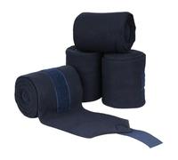 Baoblaze Protège-jambes Cheval Bandages Jambes Wraps Équestres Attelles Polaire Confort Fixation à Onglet Auto-agrippant Longueur 275 M Adapté au Travail à Pied Soins Écurie Concours , Bleu Marine