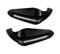 Baoblaze Protège-Mains Feu Clignotant LED Garde Main Pare-Pierre Protection Mains Guidon Universel pour Conduite Tout Terrain Randonnée, Noir