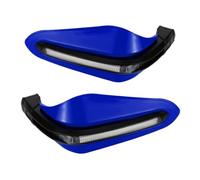 Baoblaze Protège-Mains Feu Clignotant LED Garde Main Pare-Pierre Protection Mains Guidon Universel pour Conduite Tout Terrain Randonnée, Bleu