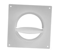 Baoblaze Raccord de Conduit Bride Droit Plaque Murale Assemblage Joint Adapté à L'Aération Fonction Pratique Montage Simple Convient pour Système Salle de, avec Plaque de Soupape