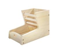 Baoblaze Racks de Foin en Bois de Lapin, Petits Animaux alimentant Le Support, Moins gaspillé Le Distributeur Alimentaire de Lapin pour Les Hamsters