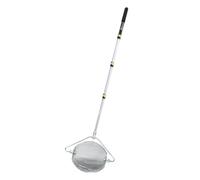 Baoblaze Ramasse Balle Tennis Collecteur Panier Fil Rigide Manche Télescopique Poignée Grip INOX Capacité 35 Balles Réglage Simple par Loquet Adapté à Entraînement Courts Scolaires