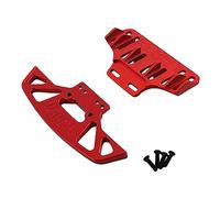 Baoblaze RC Car Bumpers Conçus pour 1/28 Rc Voiture Télécommandée Pare-chocs avant Arrière Pièces de Rechange Durables Faciles à Poser Adaptés à La Personnalis, Rouge