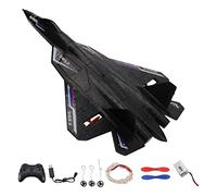 Baoblaze RC Foam Aircraft Avion Jouet Télécommandé Planeur Aile Fixe Montage DIY Utilisation Facile Matériau Flexible Adapté Aux Enfants Adultes TEM, Noir