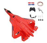 Baoblaze RC Foam Aircraft Avion Jouet Télécommandé Planeur Aile Fixe Montage DIY Utilisation Facile Matériau Flexible Adapté Aux Enfants Adultes TEM, Rouge