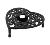 Baoblaze Réchaud à Théière En Fonte Porte Chauffe-plat Socle Chauffe-bougie Support Stable pour Réchauffer Thé Tasses Compatible avec Pot Café Adapté à Restaur, Style B