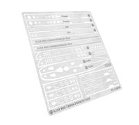 Baoblaze Règle de Gravure avec Lignes de Guidage, Outil de Modélisme Facile à Utiliser pour