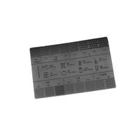 Baoblaze Règle de Mesure pour Mouture de Café Accessoire Outil de Jauge Guide de Grains Carte de Référence avec Une Échelle Claire pour La Précision A, Carte noire